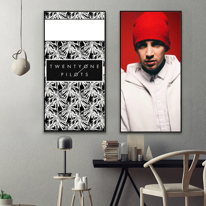 twenty-one-pilots-fabric-poster-canvas-painting-abstract-oil-painting-chinese-painting-wall-pictures-canvas-print-wall-art-canva 4