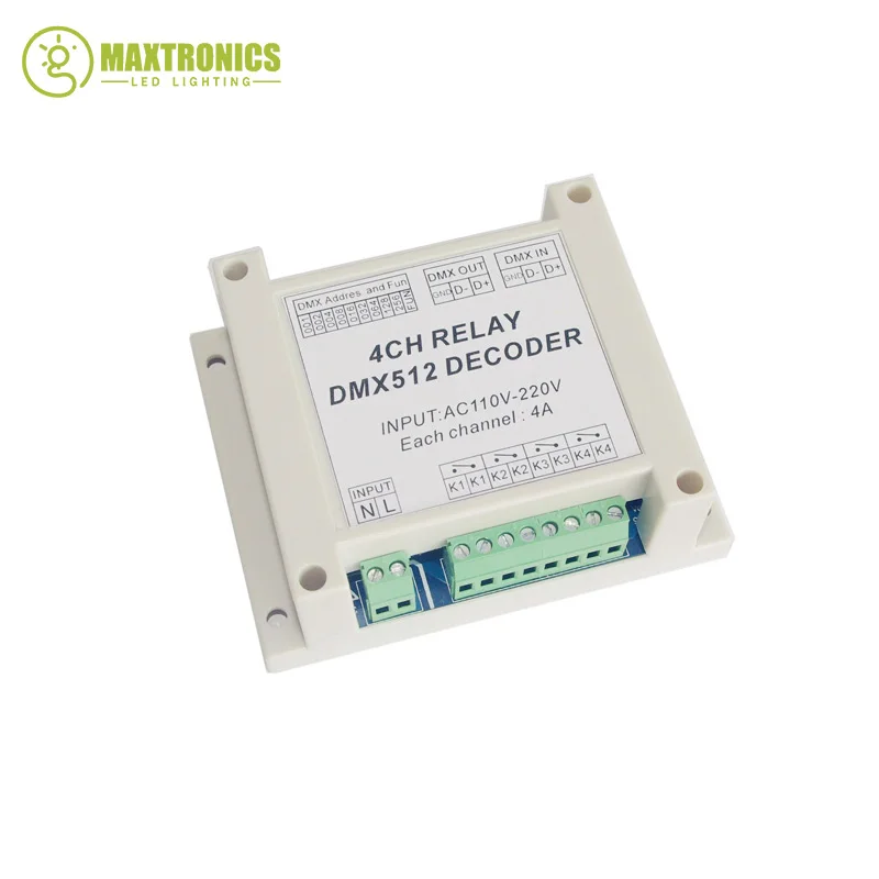 New best price 1pcs 4CH*4A relay DMX512 input AC110-220V DMX-RELAY-4 channel relays use for led lamp led strip New best price 1pcs 4CH*4A relay DMX512 input AC110-220V DMX-RELAY-4 channel relays use for led lamp led strip
