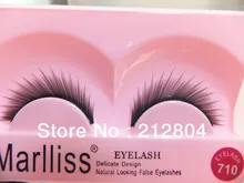 10 PAIRS DENSE LENGTHENING FALSE EYELASH NO.710 FAKE EYE LASH SOFT NATURE LONG BLACK MAKEUP All handmade non-toxic materials