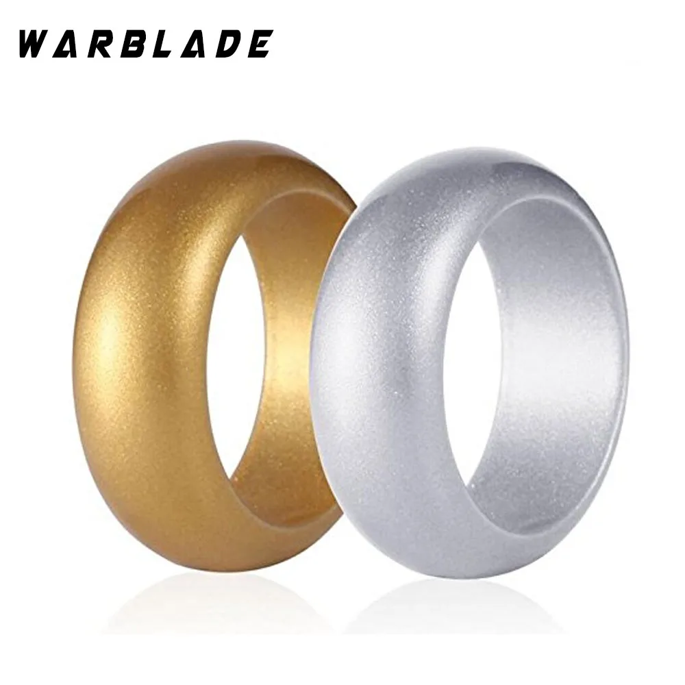 Гипоаллергенное гибкое Силиконовое кольцо WarBLade размера 6 12 золотистого и