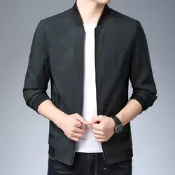 2019 новые модные куртки мужские Мандарин Воротник тренд уличное стильное пальто корейский Топ класс ветровка повседневное пальто мужская