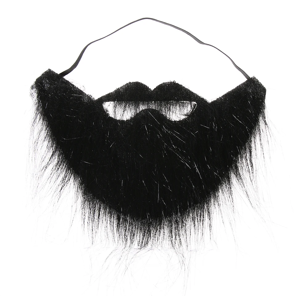 Funny Costume Prom Props Party Fake Beard Moustache Wig Facial Hair Fancy Dress