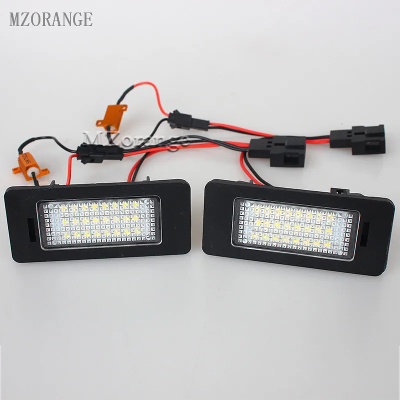 MZORANGE Белый 24 SMD светодиодный номерной знак для SKODA Octavia 3/Superb B6 Combi/Rapid/Yeti/Fabia 2 шт.|b6