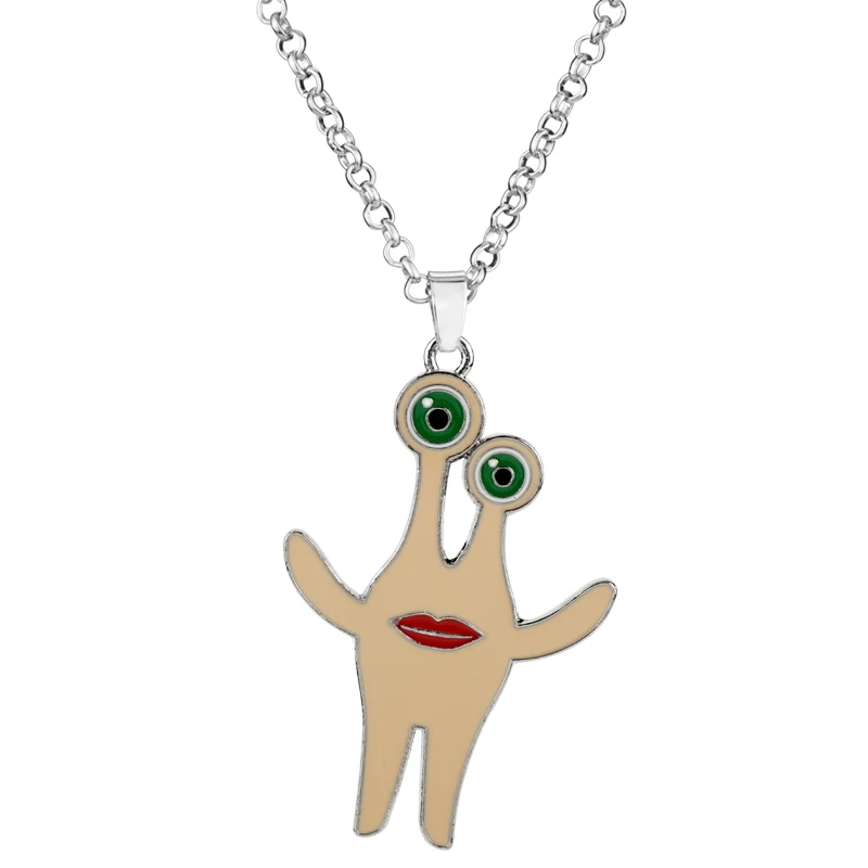 

HEYu Cartoon Jewelry Anime Parasitic Beast Small Eye Keychain Metal Key Rings Chaveiros