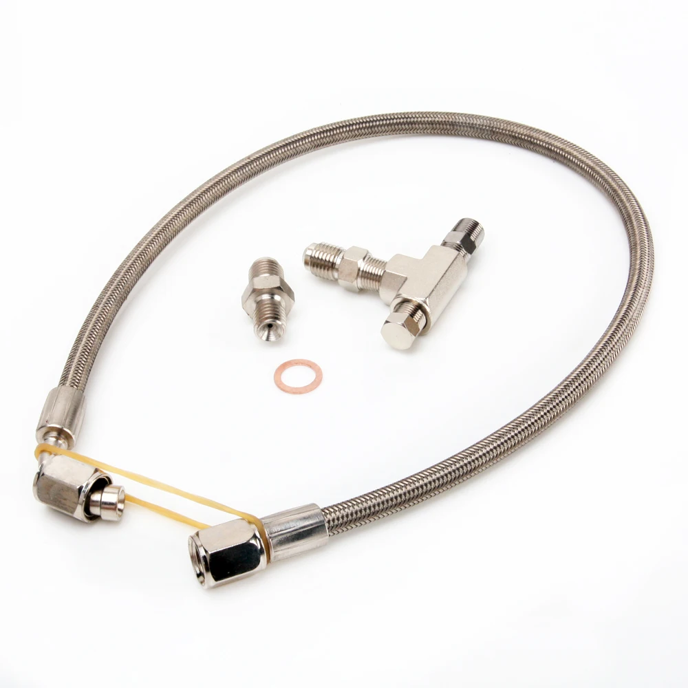 Kinugawa Turbo Oil Feed Line Kit for Garrett 7/16" 24 GT28R GT30R Ball