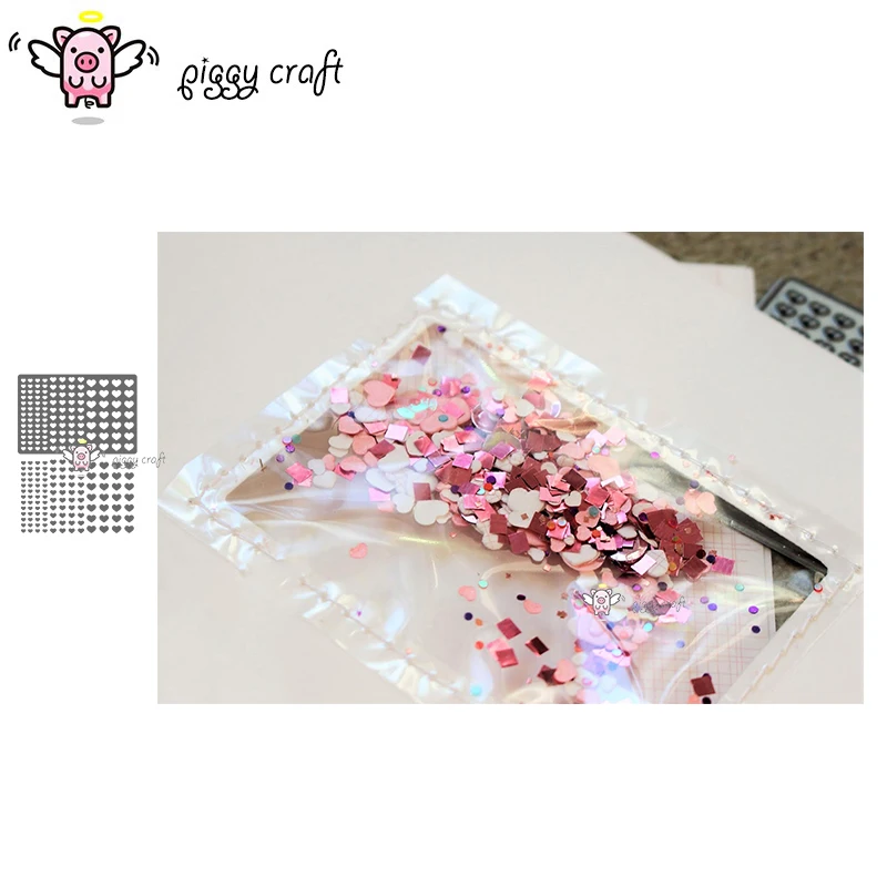 

Piggy Craft metal cutting dies cut die mold Love shake card decoration Scrapbook paper craft knife mould blade punch stencils