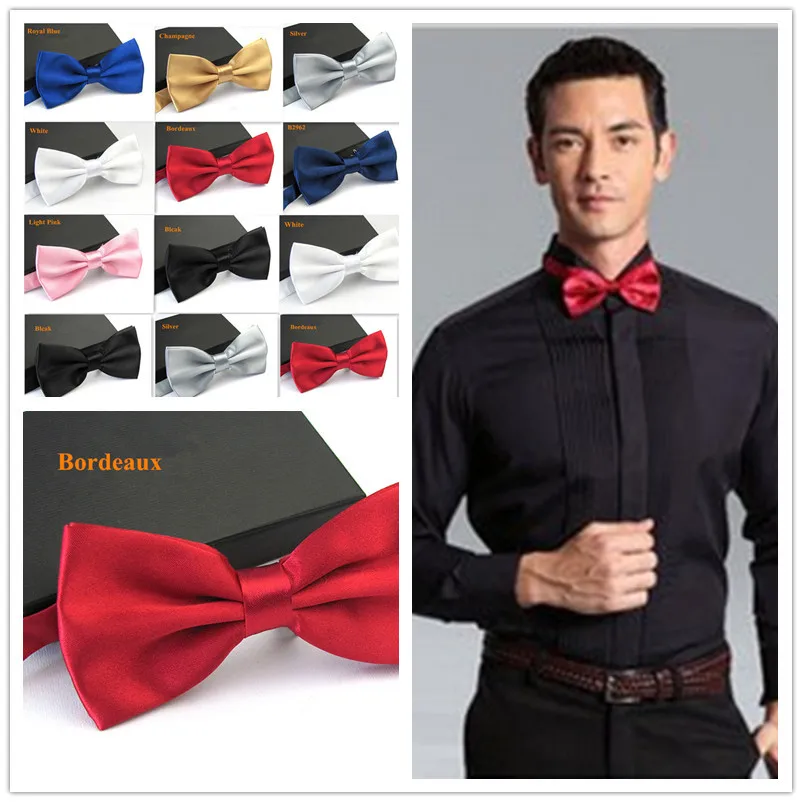 

Christmas Party Favors 2018 New Arrive Wedding Party Decoration Black/Red/White Bow Ties Halloween Cosplay Tools Birthday Gift