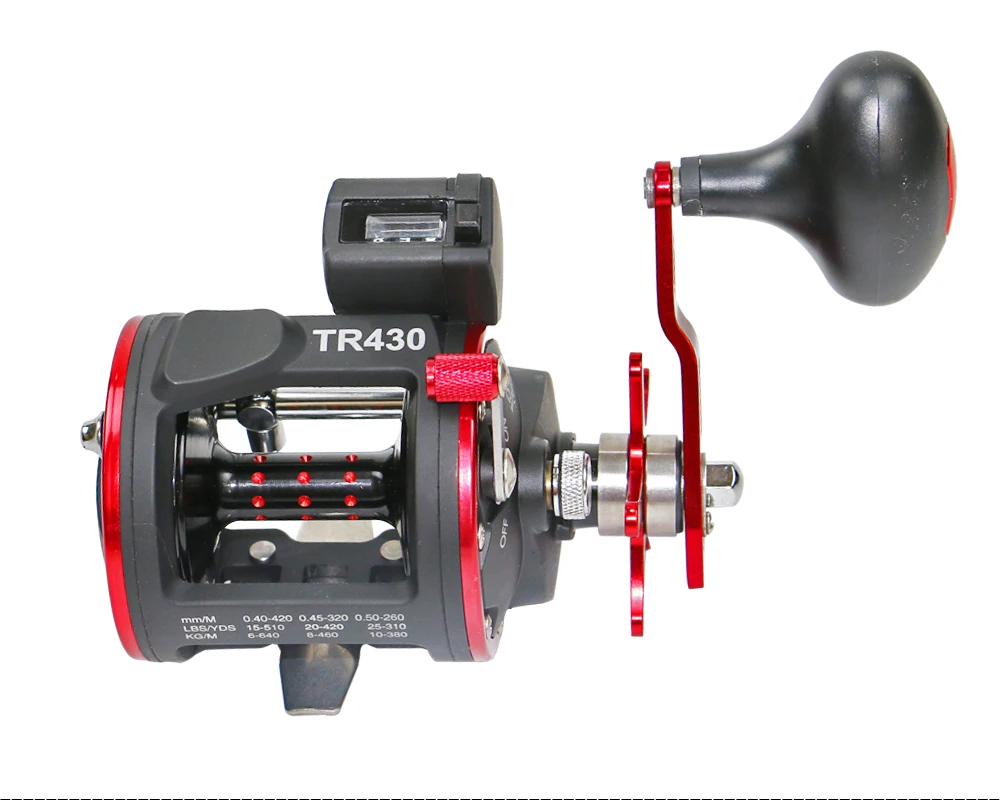 Roda de Pesca com Contador Carretel de Pesca Carretel de Pesca de Fundição 3 + 1bb Ai-shouyu Tambor Digital Barco Sistema Magnético 10-12 1 kg de Fundição 4.1: 2 Digital 3 + 1BB Barco Carretel De