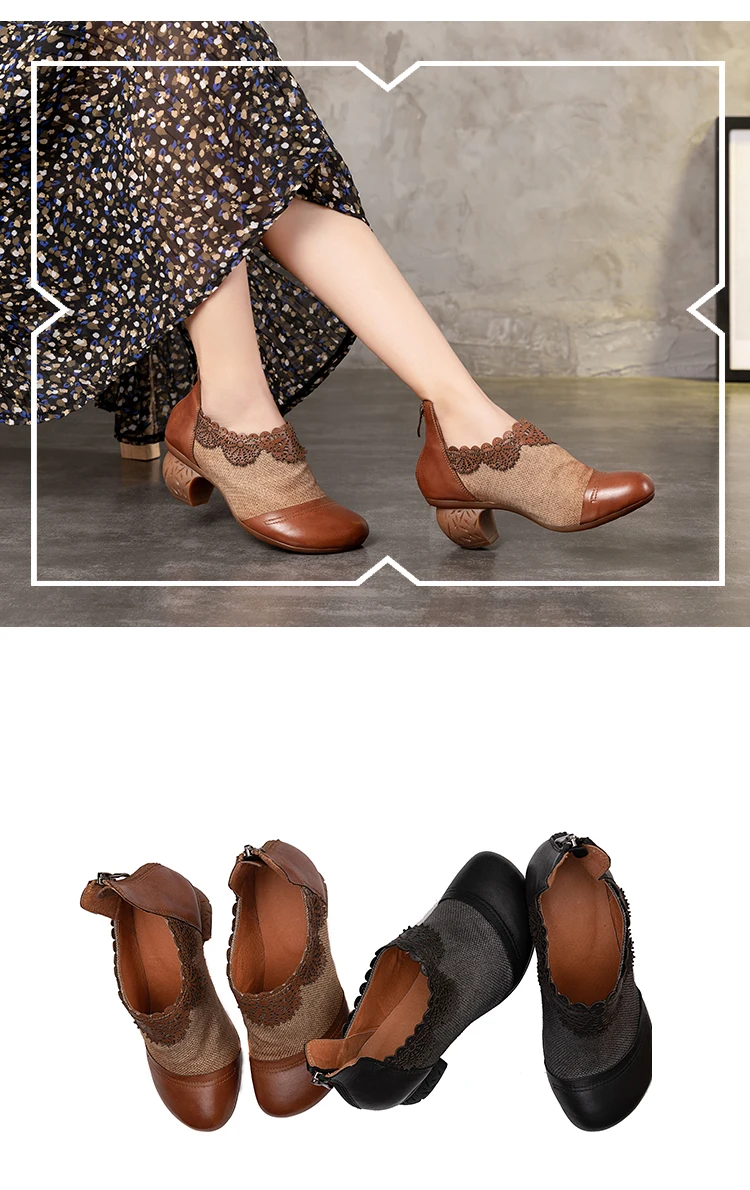 VALLU/ г., осенние кожаные туфли женские туфли-лодочки разноцветные женские туфли на высоком каблуке с круглым носком на молнии сзади