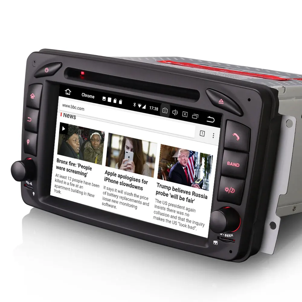 Discount 7" Android 9.0 OS Car DVD Multimedia GPS Radio for Mercedes-Benz C-Class W203 S203 2000-2005 & CLK-Class C209 W209 1998-2004.5 5