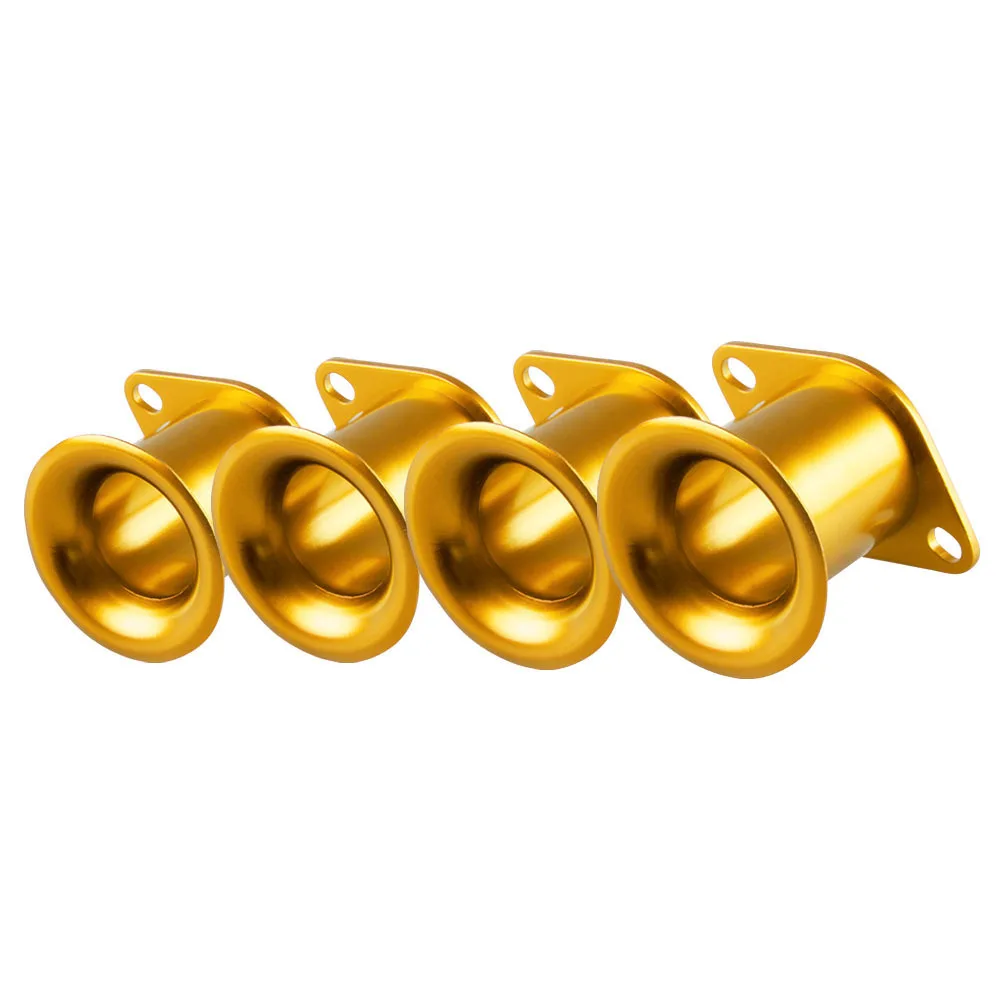 

4pcs AE86 Corolla GTS Velocity V-stacks Airbox Intake V Stack Add Horse Power 20V 4AG ITB/ITBs Air Horn Funnel