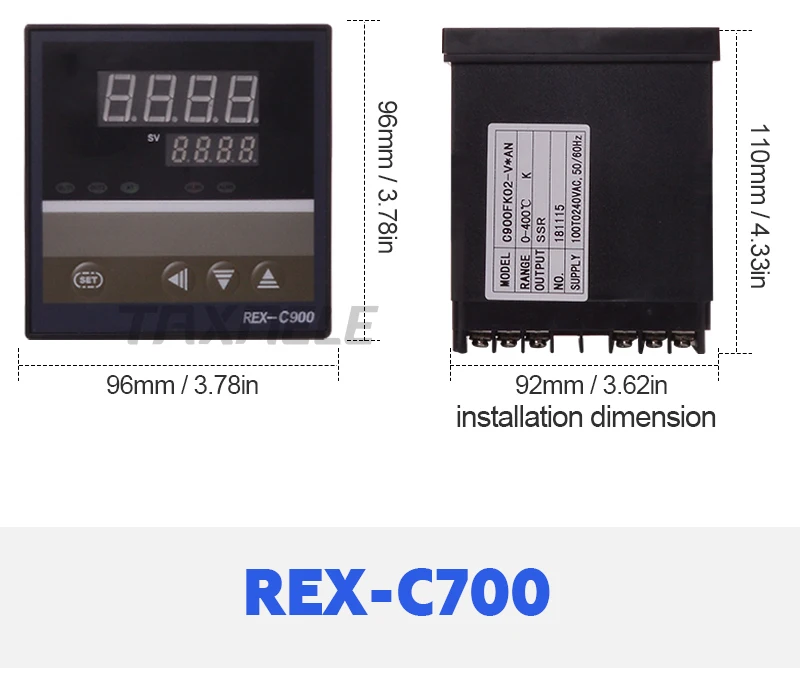 Цифровой Термостат Термометр SSR выход реле выход цифровой регулятор температуры REX-C100 C400 C700 C900 терморегулятор