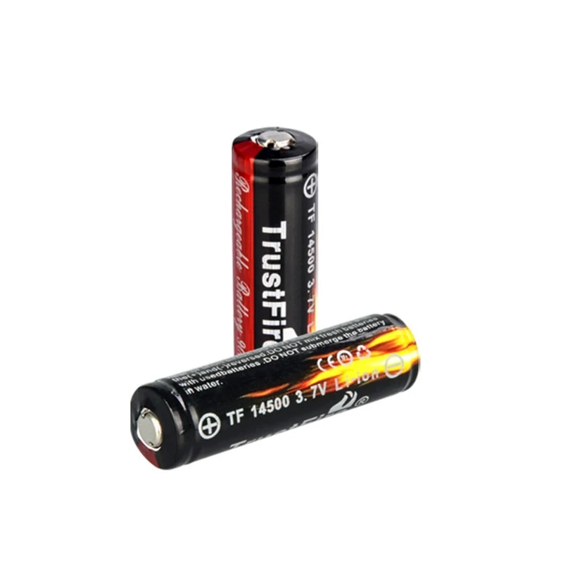 

2Pcs 900mAh 14500 3.7V Li-ion Rechargeable Battery 51x14mm Protected PCB For Mouse LED Laser Pointer Flashlight Toys