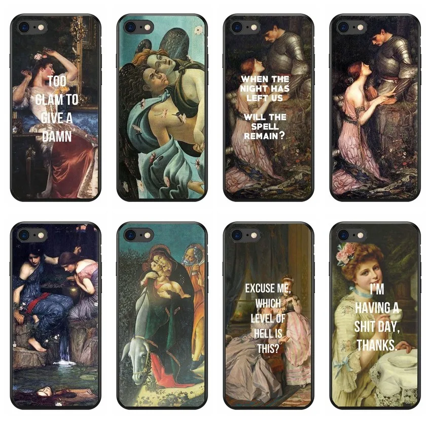 

Art Paintings The Birth Of Venus Coque soft Silicone phone case for iPhone 8 7 6 6S Plus X XS MAX XR 10 5S SE Coque Shell