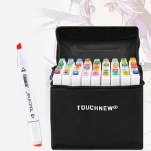 TouchFIVE 12/30/36/40/48/60/72/80/168 Цвета маркер для рисования набор маркер для рисования с двумя головками рисунок художественная кисть ручки для художника для рисования