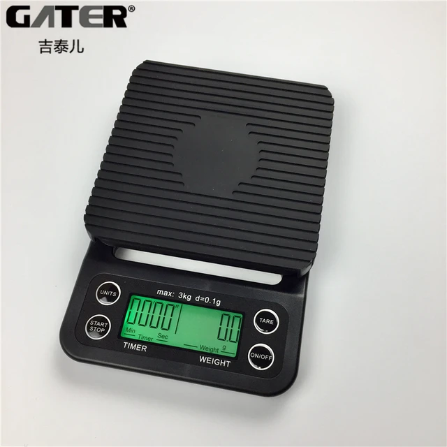 Best Offers 3kg / 0.1g Digital Kitchen Scale Multifunction LCD With Timer Electronic Kitchen Weight Food Scale Electronic Drip Coffee Scales