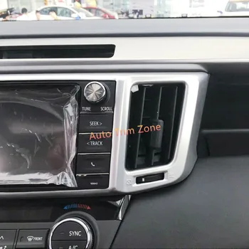 

1PCS Front Center AC Air Outlet Grill Cover Trim ABS Matt For Toyota RAV4 2016-2017 Left Hand Drive