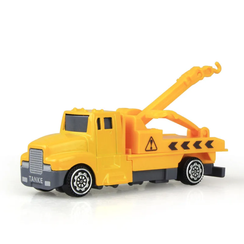 Jenilily мини литье под давлением автомобиля строительство транспортного средства инженерный автомобиль экскаватор самосвал ролик модели грузовиков игрушки лот для детей взрослых - Цвет: DCBD817B