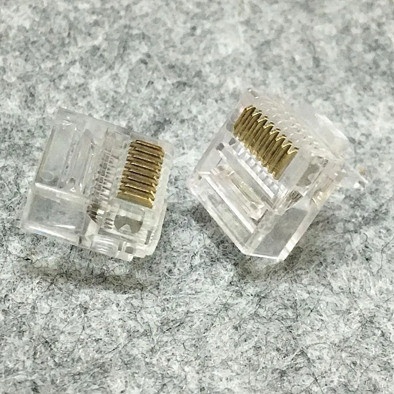 Qualidade corpo curto cat5e cabeça de cristal