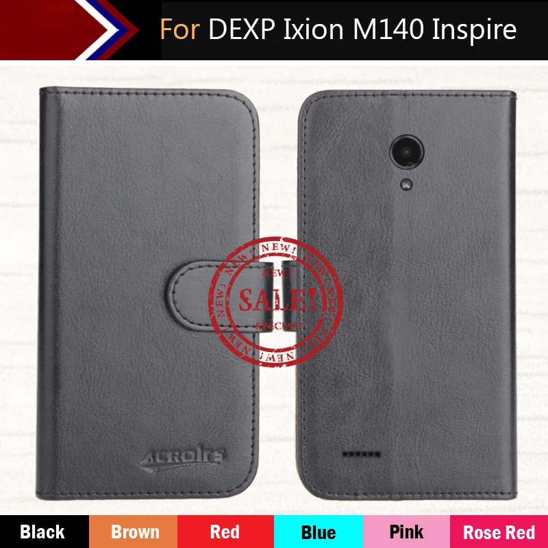 

Hot!! DEXP Ixion M140 Inspire Case 6 Colors Ultra-thin Leather Exclusive For DEXP Ixion M140 Inspire Phone Cover+Tracking