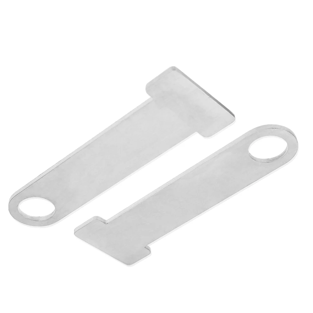 2 x Motorbike Open Face Helmet Lock for Quick Release Buckle Fastener Silver