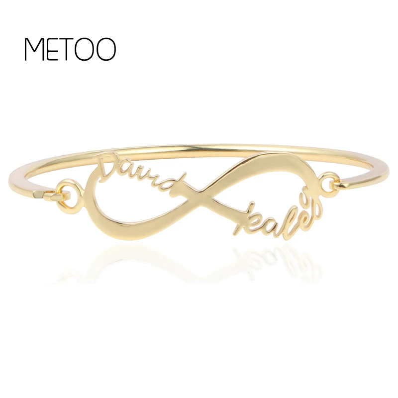 METOO 2019 queen Femme простой дизайн счастливые числа 8 знак бесконечности браслет
