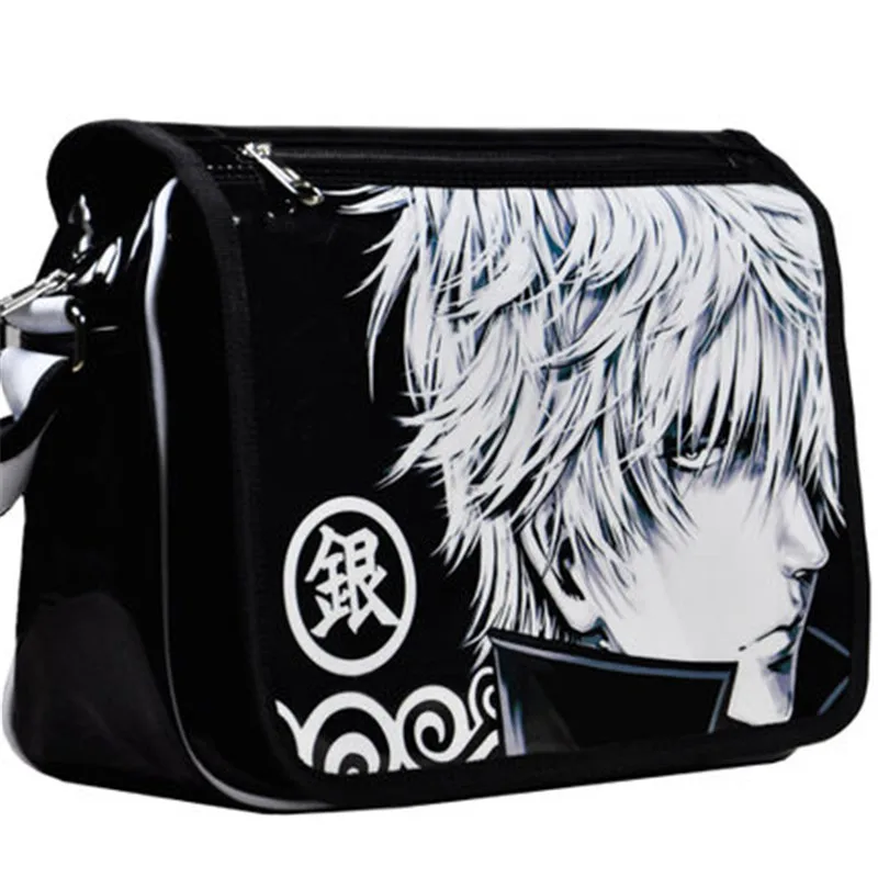 New Fashion Japan Anime Gintama Messenger Bags Shoulder Bag Cartoon Sakata Gintoki Laptop School Bag Satchels