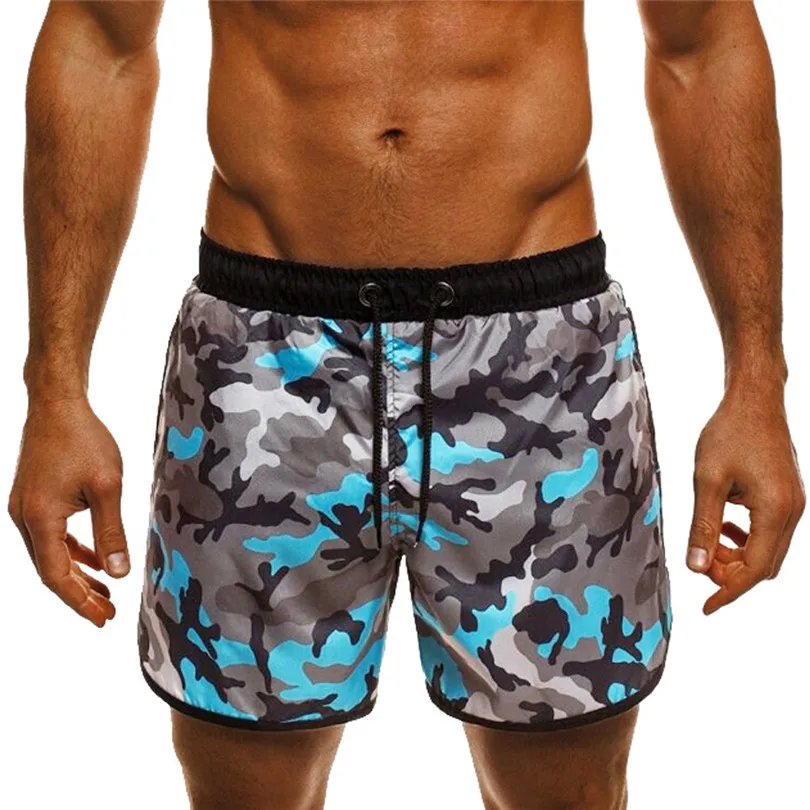 2019 new Sportswear Briefs Men Spring Summer Trunks Quick Dry Beach Surfing Running Swimming Beach Shorts #3A08 (1)