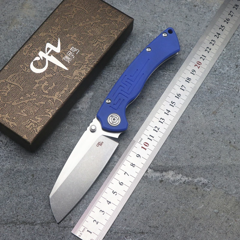 

CH toucans Flipper folding knife D2 blade ball bearing G0 + steel handle camping hunting pocket knife EDC toolS