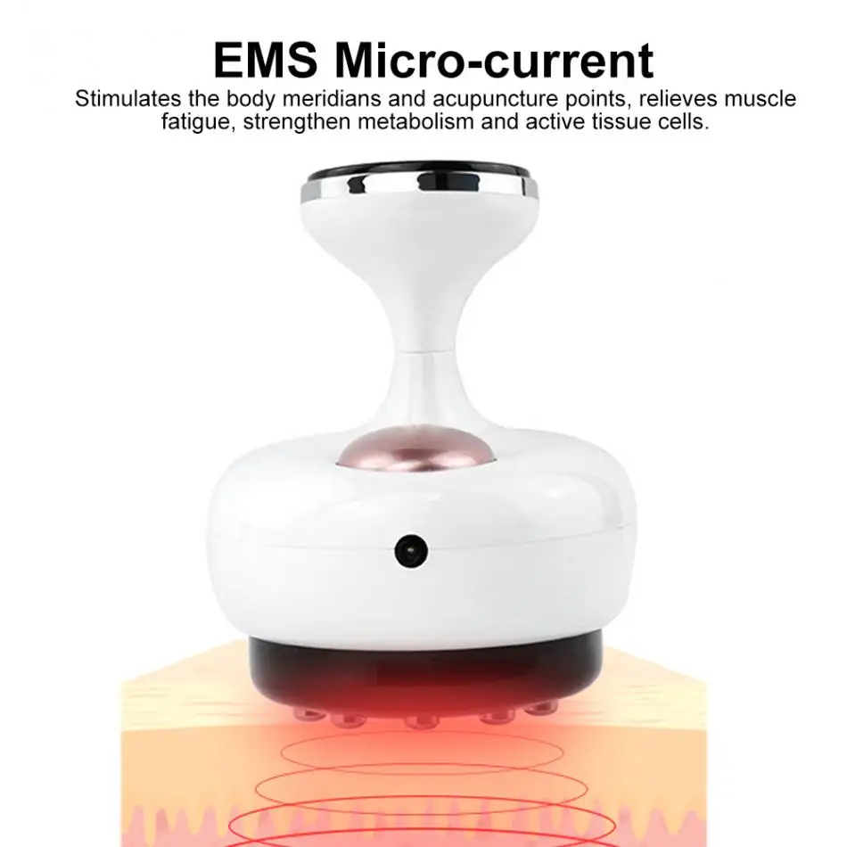 EMS отрицательное давление скрапания массаж тела Тепловая Вибрация Электрический магнитный инфракрасный терапия Лимфатический Детокс массажер