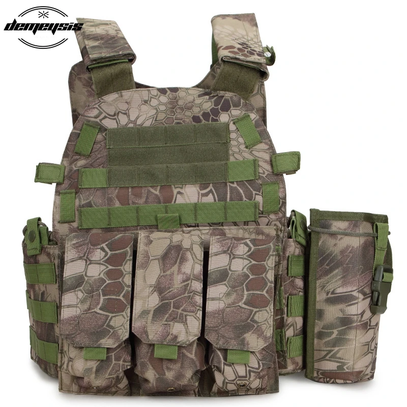 Billig Multicam Camouflage Molle Nylon Modulare Weste Taktische Kampf Westen Outdoor Jagd 6094 Westen Military Männer Kleidung Armee Weste