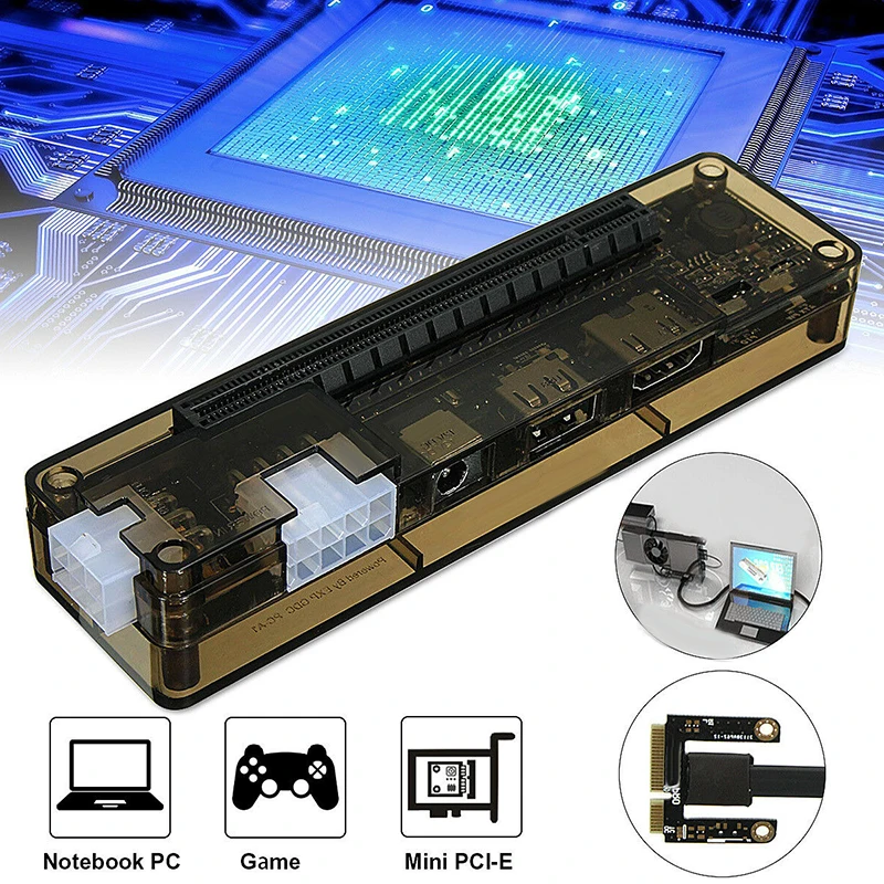 

ATX PSU Power Cable Video card dock Indicator Replacement EXP GDC V8.0 Adapter Useful Practical