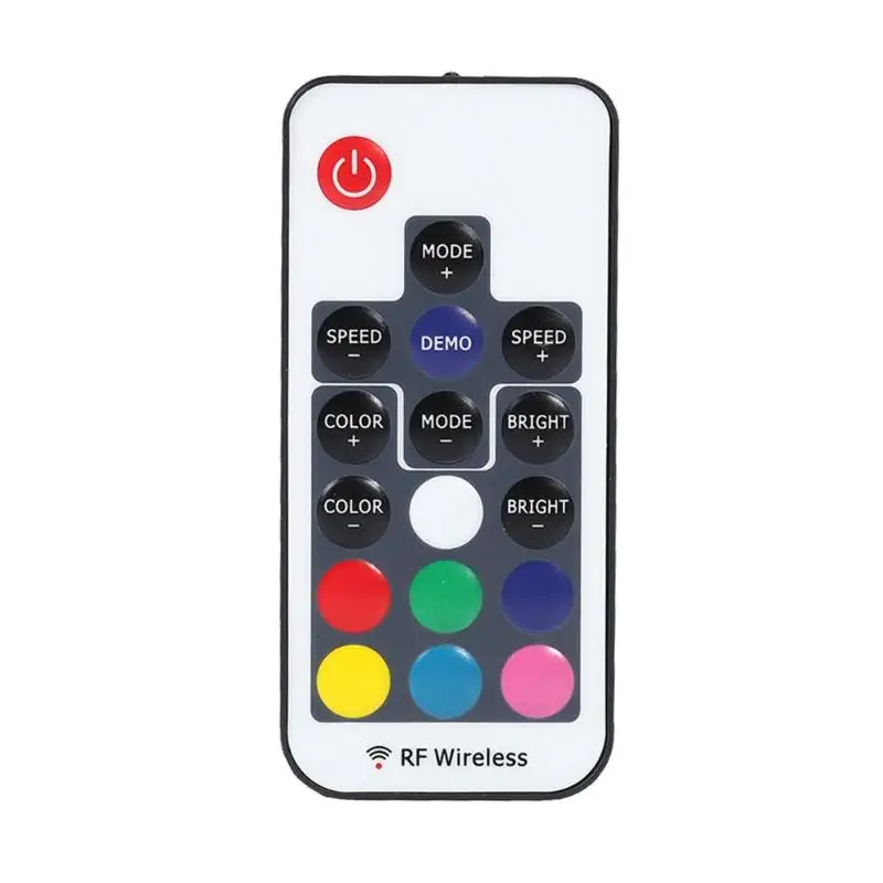 

Mini Colorful LED Controller 17 Keys RF Wireless DC 5V Remote Control for LED Strip Tape Lighting