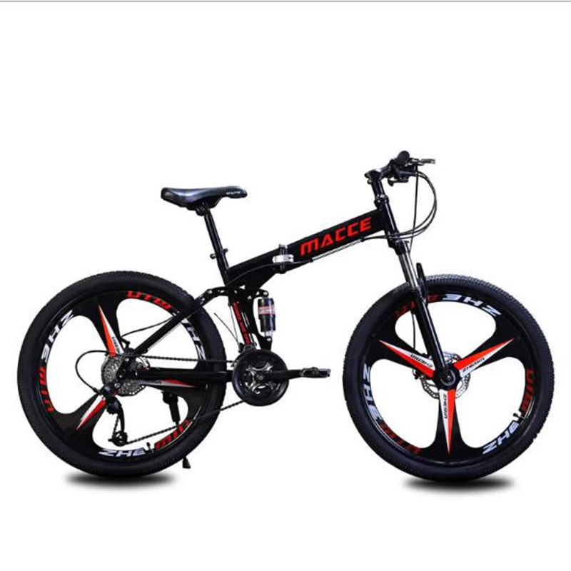 Bicycle Non-Collapsible Mountain Bike 26 Inches Dual Disc Brake Aluminum Alloy Material Suitable for Men