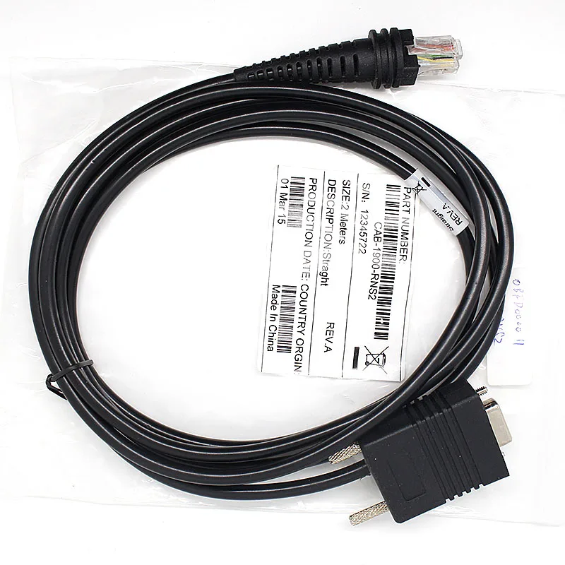 

HON-MARK New 1900g Scanner 2M Rs232 Cable For Honeywell 1200g 1202g 1250g 1300g 1900g 1900h 1902 1910 Barcode Scanner Reader