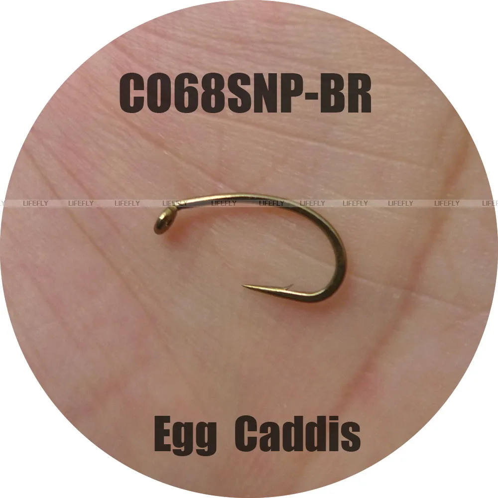 CO68 NP-BR, 100 рыболовных крючков, яйцо, Caddis, офсетные, рыболовные крючки, мухобойка, рыбалка