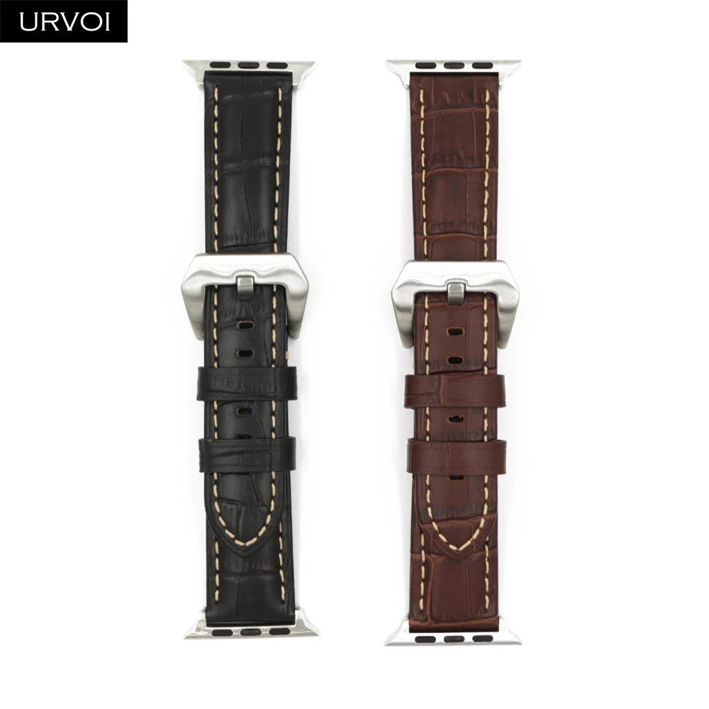 URVOI ремешок для apple watch series 5/4/3/2/1 Мягкий ремень из коровьей кожи наручных часов iwatch