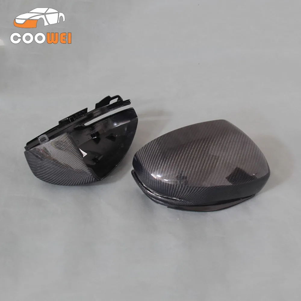 Replacement style Carbon fiber mirror cover atuo side mirror caps for honda Fit 2014 mirror 2PCS