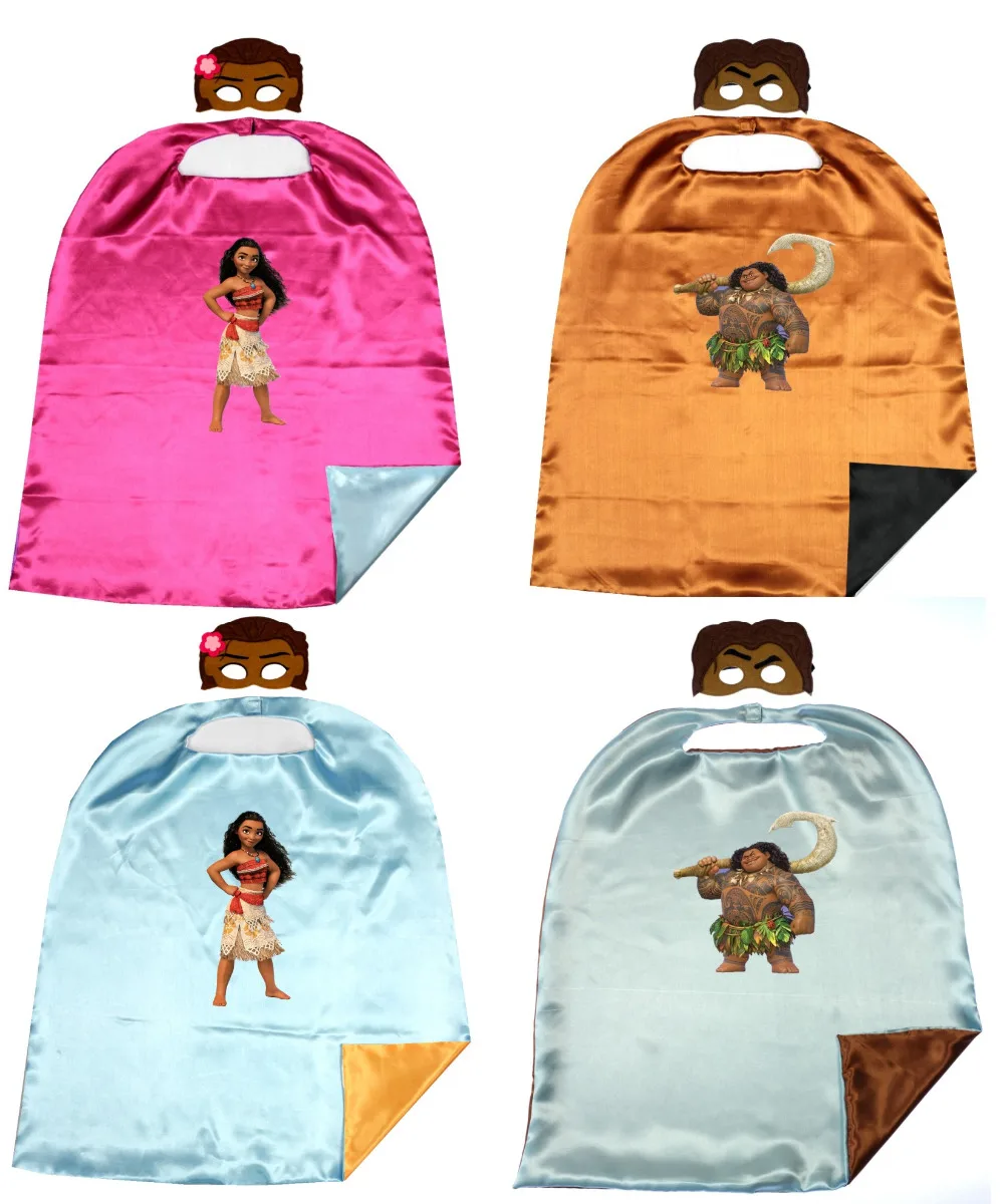 

Moana Maui Cape+Mask Set Costume kids birthday party favor Cosplay Costumes and Halloween Gift
