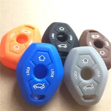 SILICONE CAR KEY COVER FIT FOR 1998-2005 BMW X5 Z3 Z4 3 5 7 SERIES 2BTN REMOTE HOLDER CASE FOB SHELL