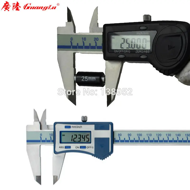 Guanglu бренд высокой точности 0,005 мм Цифровой суппорт 6 дюймов 0-150 мм Электронный штангенциркуль микрометр цифровые измерительные инструменты