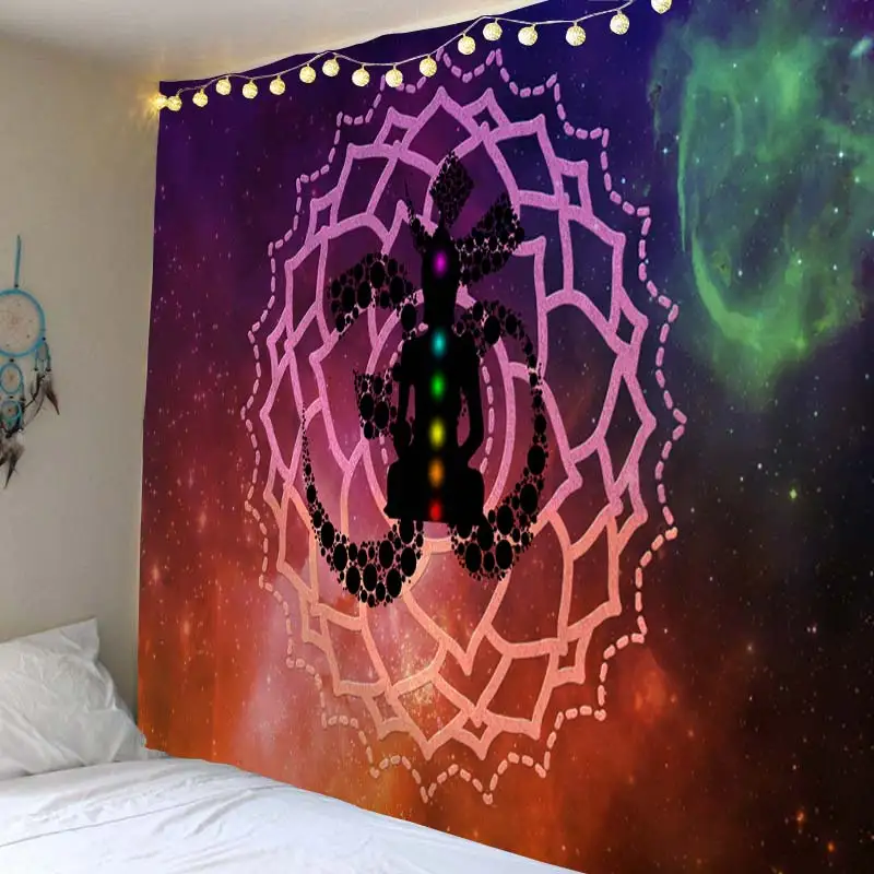 Starry Night Galaxy Decor Psychedelic Tapestry Wall Hanging Indian Mandala Tapestry Hippie Yoga Chakra Tapestries Boho Wall Clot Starry Night Galaxy Decor Psychedelic Tapestry Wall Hanging Indian Mandala Tapestry Hippie Yoga Chakra Tapestries Boho Wall Clot