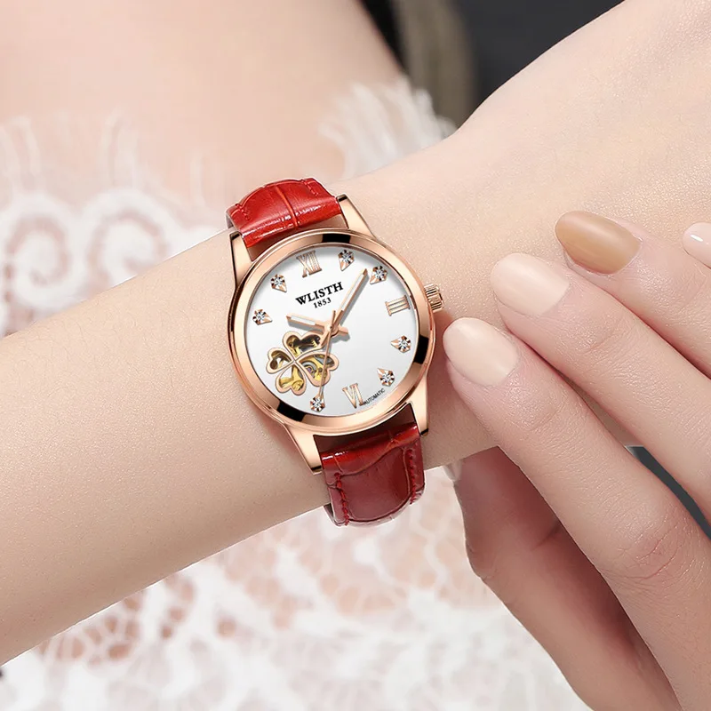 

Women's watch heart-shaped hollow automatic mechanical watch luminous waterproof fashion personality ladies