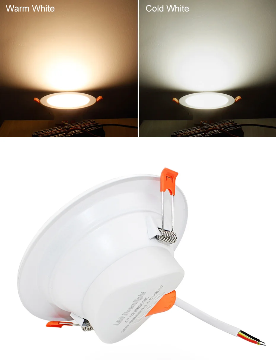 Conduziu o Painel de Teto Recesso para Baixo Luzes para a Decoração Interna da Casa da Iluminação o Alumínio Ultra Brilhante de 220v Conduziu Downlight 20w 5w 9w 12w 11 5w, 9w, 12w, 20w, teto embutido, luzes