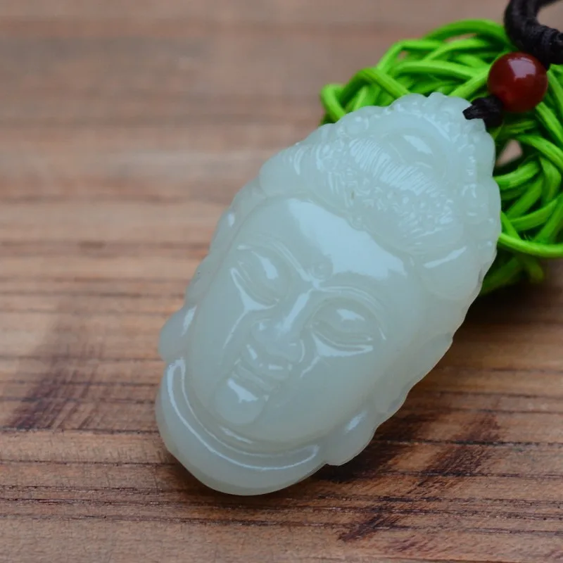 Natural-White-Afghanistan-Jade-Pendant-Guanyin-Bodhisattva-avalokitesvara-Head-Pendant-Necklace-Fashion-Men-s-Jade-Jewelry