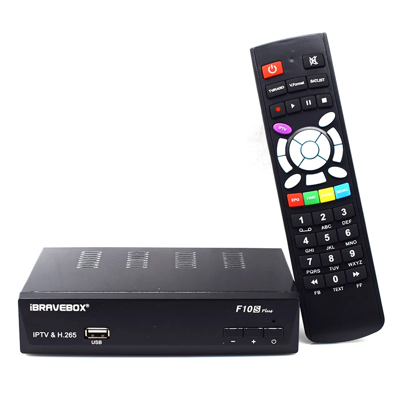 iBRAVEBOX F10S PLUS DVB-S2 TwinTuner HD Satellite tv Receiver H.265 Support CCcam cline NEWCAMD IKS IPTV USB Wifi Media Player