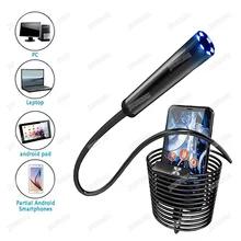 Newest 7MM Lens 1m/1.5m/2m/3.5m/5m Android USB Endoscope Camera Snake Cable Waterproof Camera For PC, Android Phone Endoscope