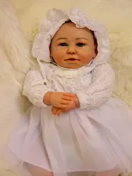 50 см Настоящее сенсорный Мягкие силиконовые возрождается девочка Куклы игрушки, реалистичные принцессы новорожденных Прекрасный подарок