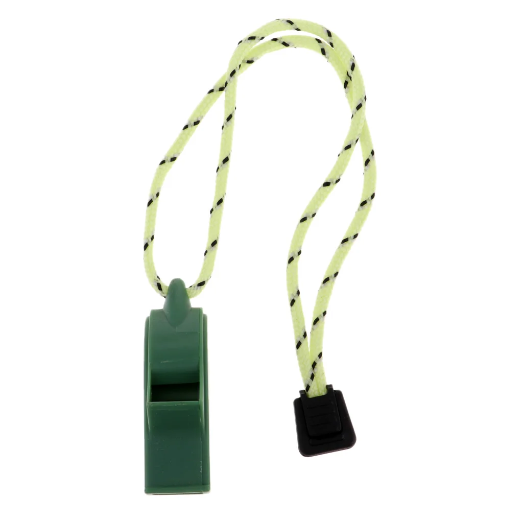 MagiDeal Safety Signal Whistle with lanyard for Boating Camping Hiking Hunting Emergency Survival Hand Strap Keychain