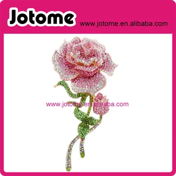 

Elegant Big Rose Brooch Vintage Brooch Pink Rose Brooch Pins Blue Rose Large brooch for party